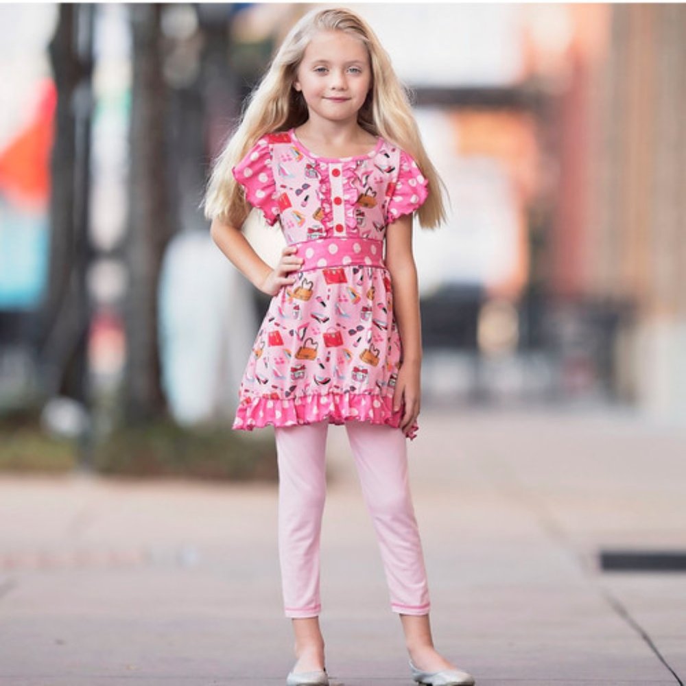 Tween Fashionista Dress and Legging Set